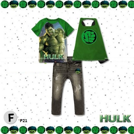 setelan baju hulk